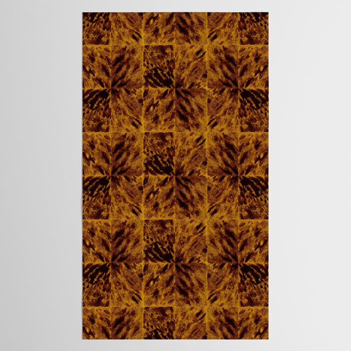 Faux Tortoiseshell 2 - Natural Tablecloth Gallery Image 2