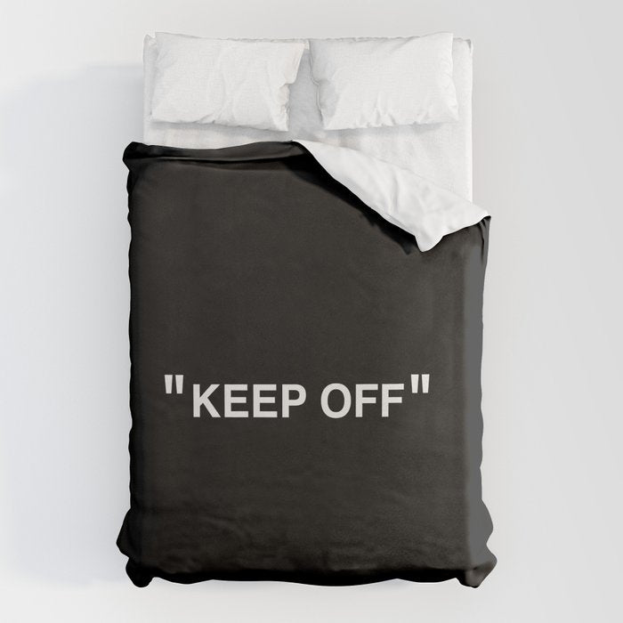 "KEEP OFF" Dark Edition Duvet Cover Gallery Image 6