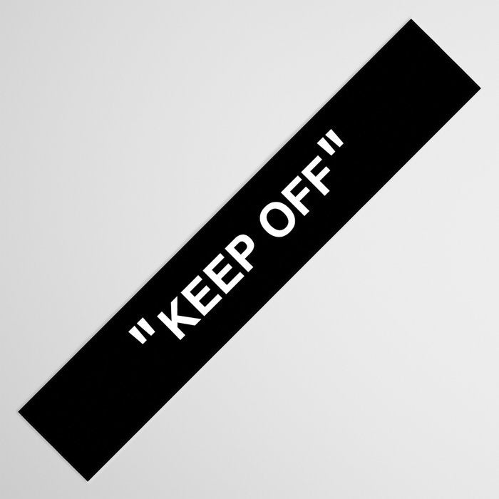 "KEEP OFF" Dark Edition Table Runner Gallery Image 3