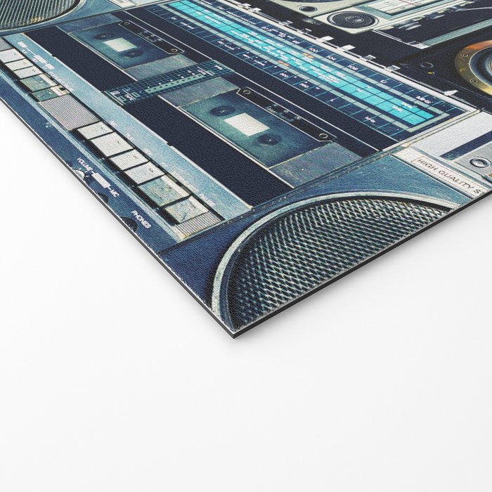 Retro Pop Eighties Boombox Radio Pattern Welcome Mat Gallery Image 2