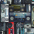 Retro Pop Eighties Boombox Radio Pattern Coffee Mug Gallery Image 2