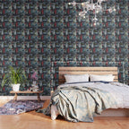 Retro Pop Eighties Boombox Radio Pattern Wallpaper Gallery Image 3