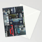 Retro Pop Eighties Boombox Radio Pattern Stationery Card Gallery Image 2