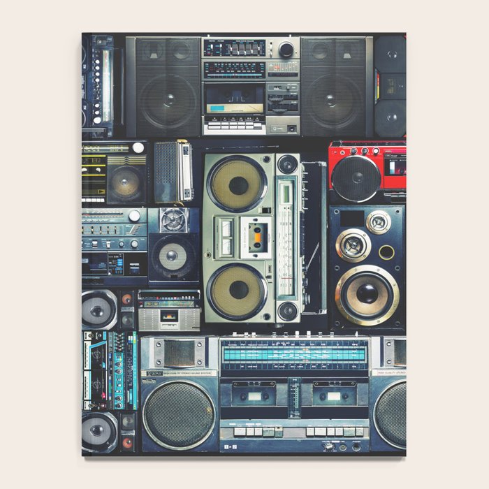 Retro Pop Eighties Boombox Radio Pattern Notebook Gallery Image 4