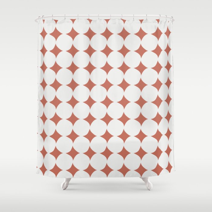 Guinea Fowl Dot Pattern Shower Curtain Gallery Image 1