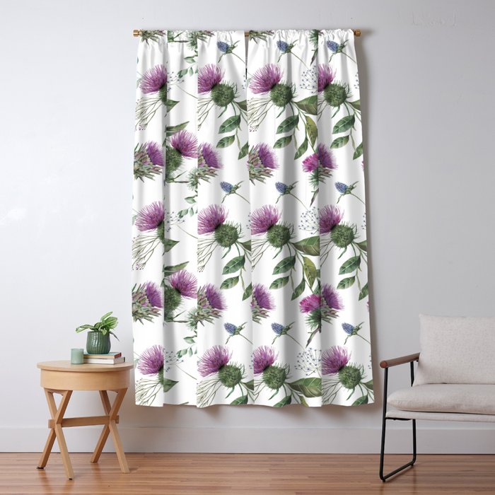 Scottish Thistle Window Curtain Gallery Image 5