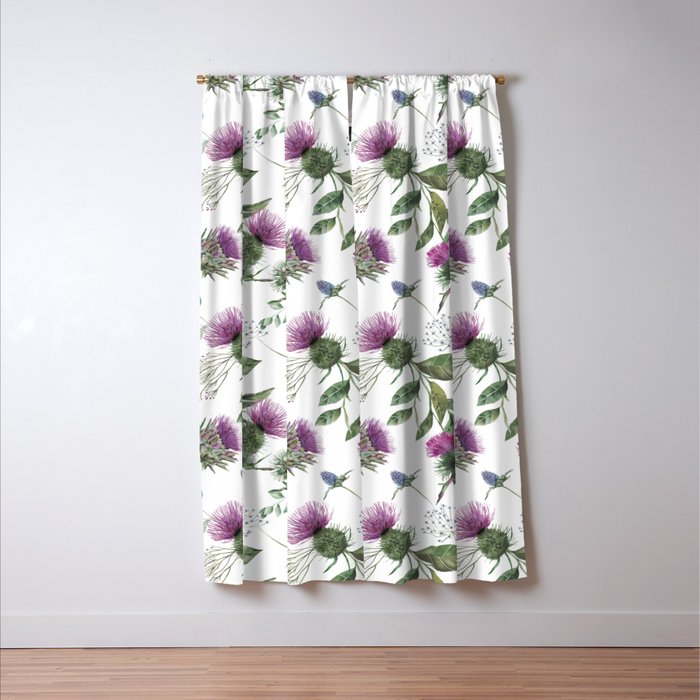 Scottish Thistle Window Curtain Gallery Image 3