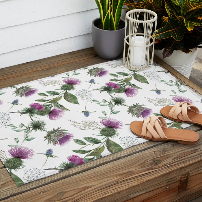 Scottish Thistle Outdoor Rug Gallery Image 2