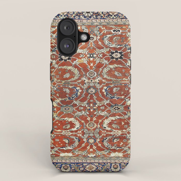 Mahal Arak West Persian Rug Print iPhone Case Gallery Image 1