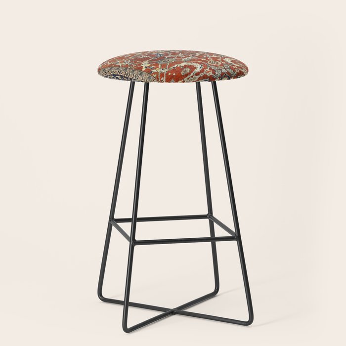 Mahal Arak West Persian Rug Print Stool Gallery Image 1