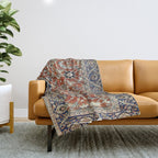 Mahal Arak West Persian Rug Print Throw Blanket Gallery Image 1