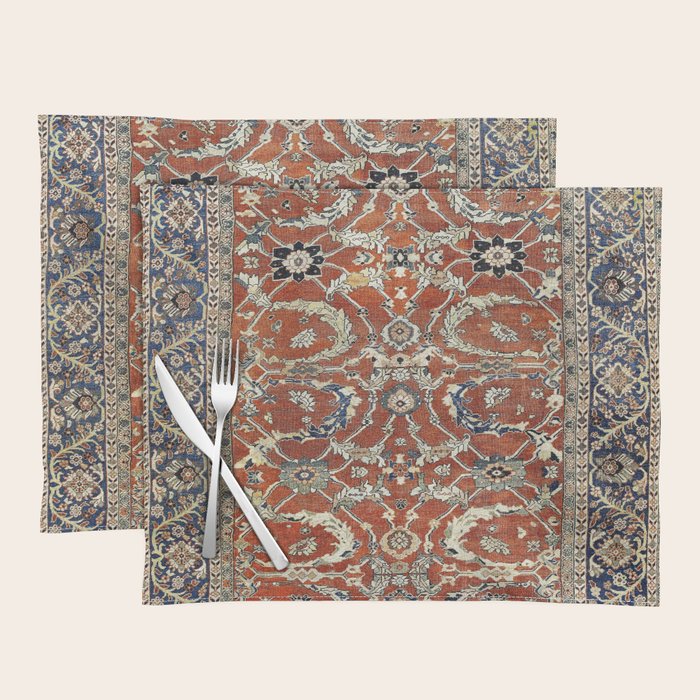 Mahal Arak West Persian Rug Print Placemat Gallery Image 1