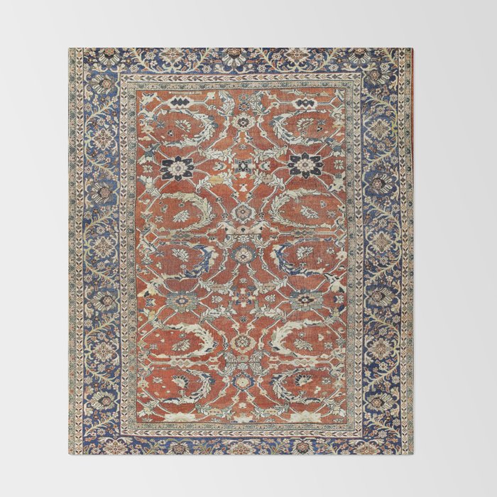 Mahal Arak West Persian Rug Print Throw Blanket Gallery Image 2