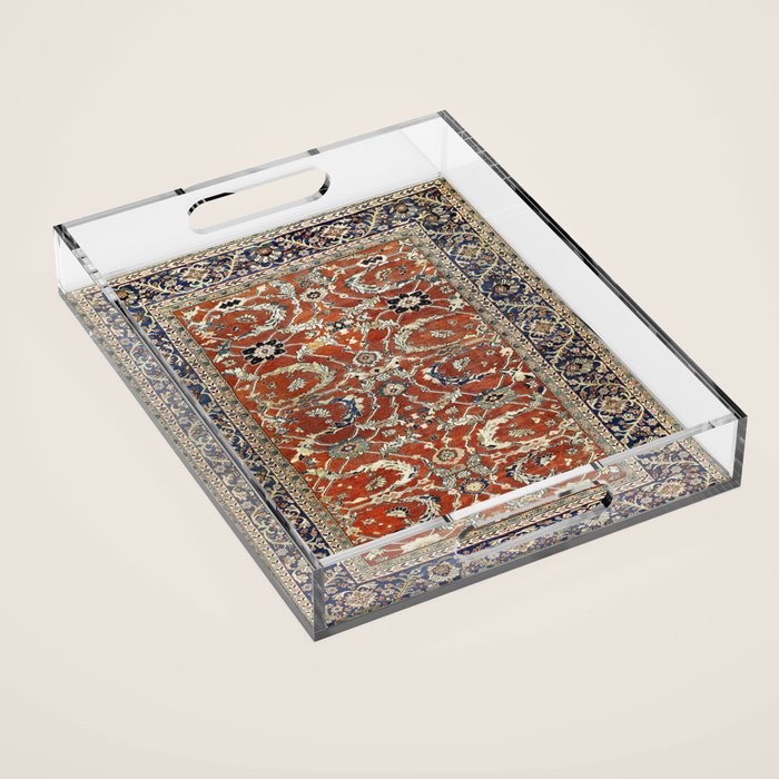 Mahal Arak West Persian Rug Print Acrylic Tray Gallery Image 1