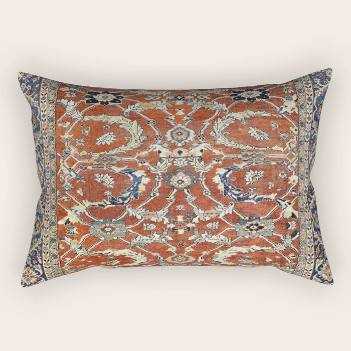 Mahal Arak West Persian Rug Print Rectangular Pillow Gallery Image 2