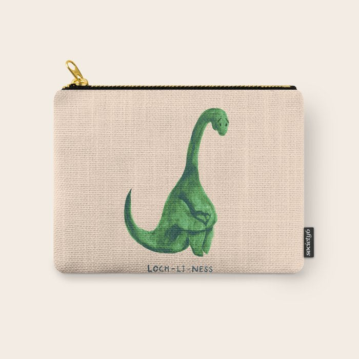 Lonely loch ness monster (loch-li-ness) Carry All Pouch Gallery Image 1