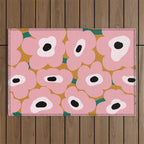 abstract flower land  Outdoor Rug Gallery Image 1