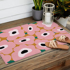 abstract flower land  Outdoor Rug Gallery Image 2