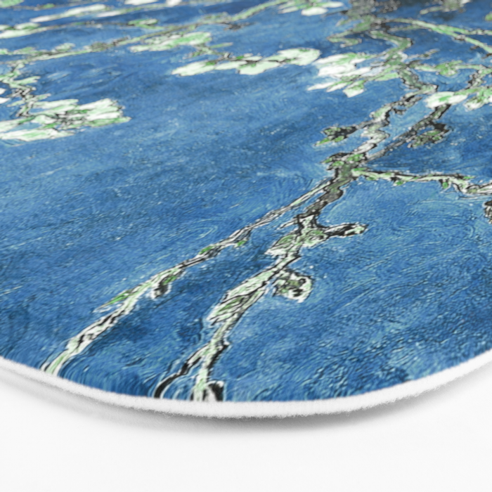Van Gogh Almond Blossoms : Ocean Blue Art & Home Decor Bath Mat Gallery Image 3
