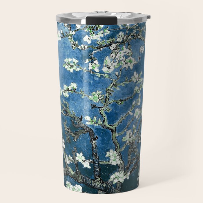Van Gogh Almond Blossoms : Ocean Blue Art & Home Decor Travel Mug Gallery Image 1