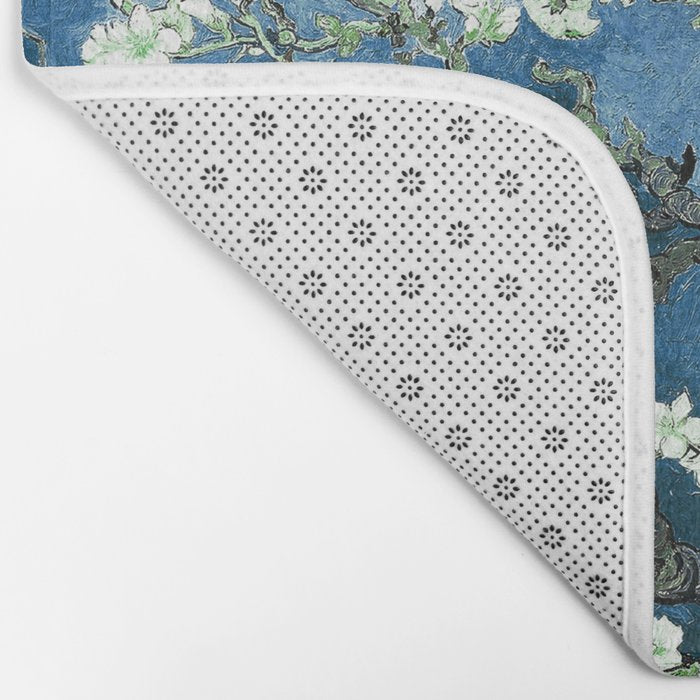 Van Gogh Almond Blossoms : Ocean Blue Art & Home Decor Bath Mat Gallery Image 2