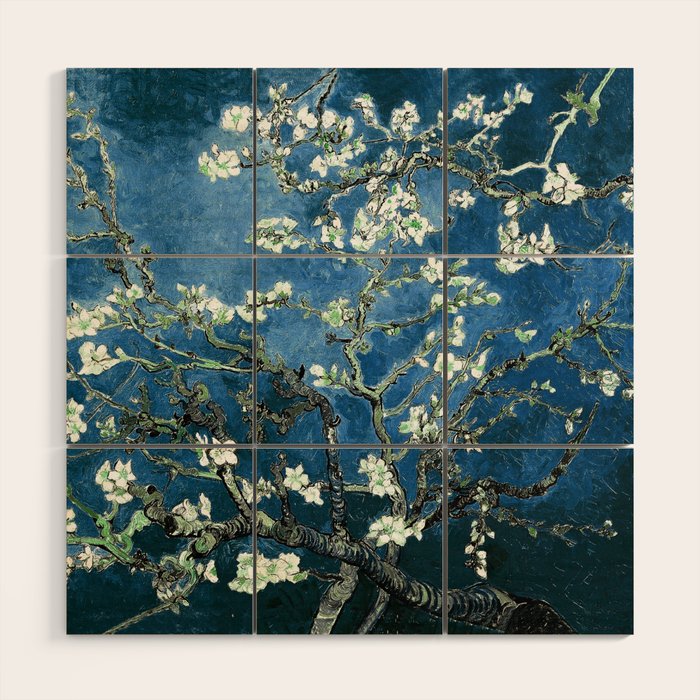 Van Gogh Almond Blossoms : Ocean Blue Art & Home Decor Wood Wall Art Gallery Image 1