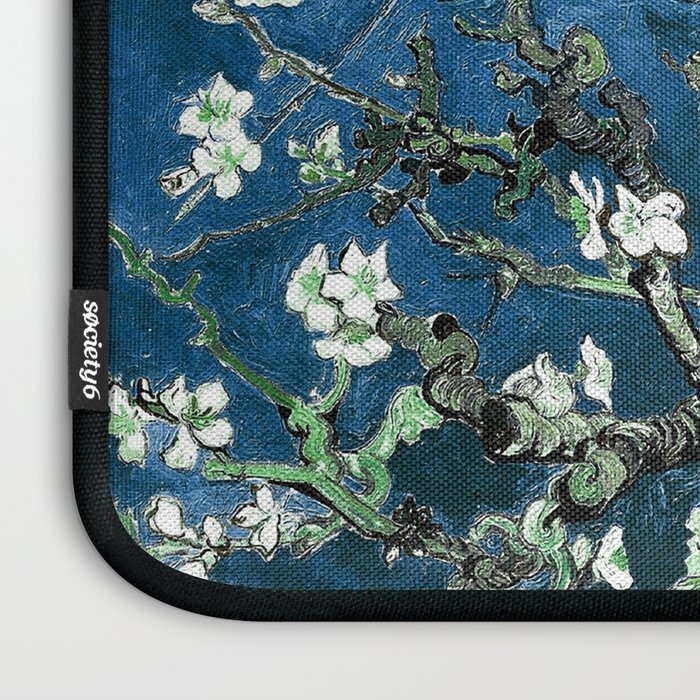 Van Gogh Almond Blossoms : Ocean Blue Art & Home Decor Laptop Sleeve Gallery Image 3