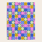 Retro Flowers Check Pattern XIV Poster Gallery Image 4