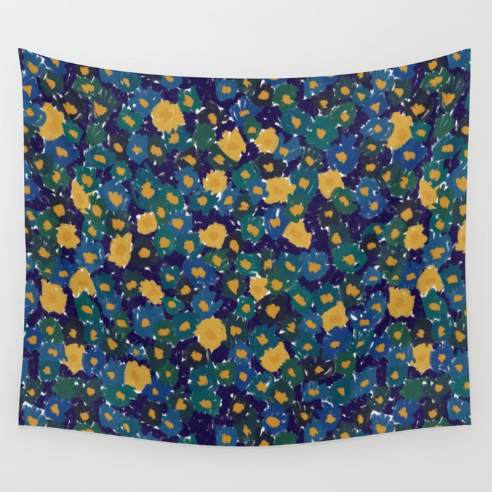 Night-Blooming Flowers Wall Tapestry Gallery Image 1