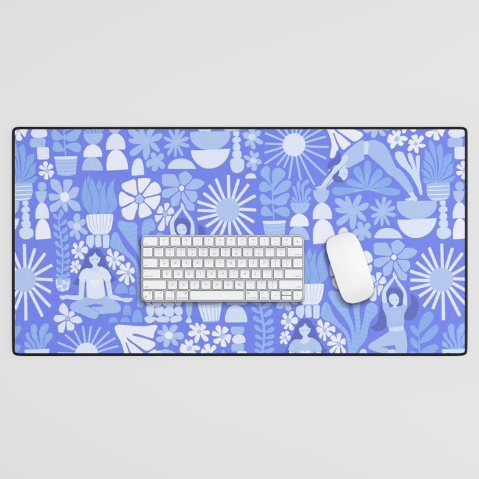 Yoga Blue Desk Mat Gallery Image 1