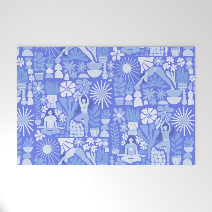 Yoga Blue Welcome Mat Gallery Image 1