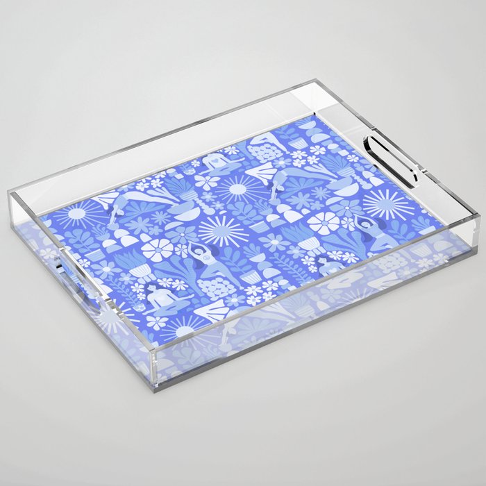 Yoga Blue Acrylic Tray Gallery Image 1