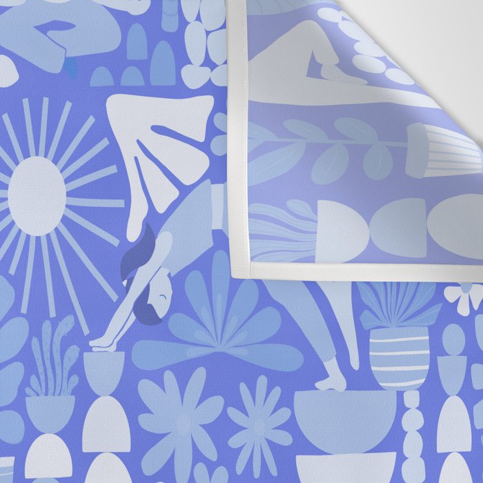 Yoga Blue Wall Tapestry Gallery Image 3