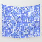 Yoga Blue Wall Tapestry Gallery Image 4