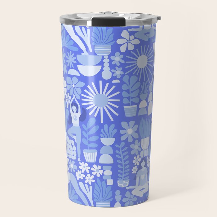 Yoga Blue Travel Mug Gallery Image 1
