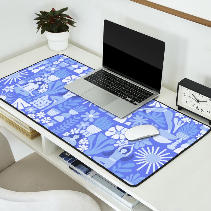 Yoga Blue Desk Mat Gallery Image 2