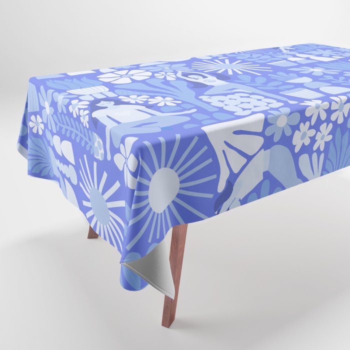 Yoga Blue Tablecloth Gallery Image 1