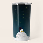 Star gazing - Penguin's dream of flying Travel Mug Gallery Image 1