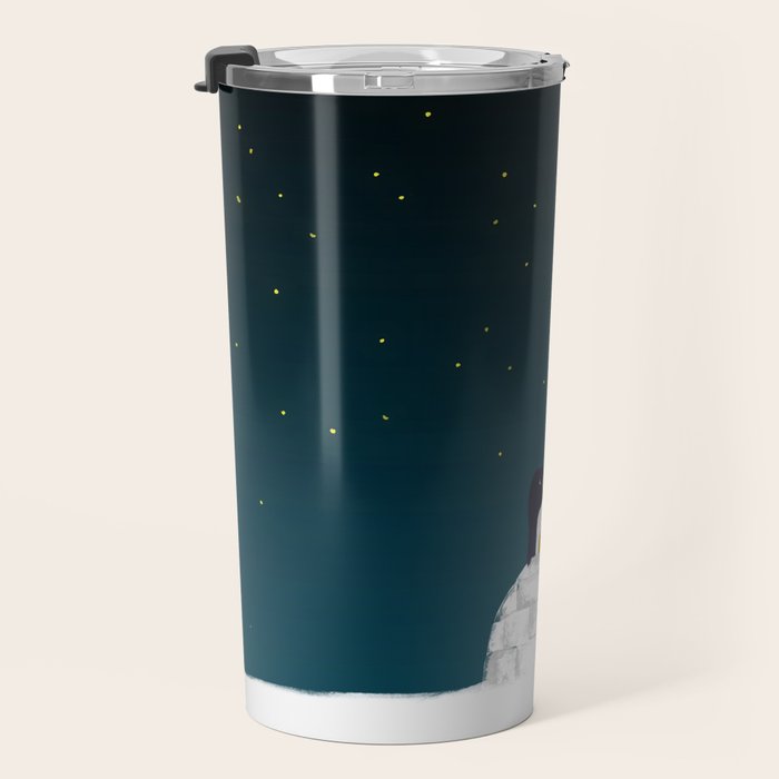 Star gazing - Penguin's dream of flying Travel Mug Gallery Image 3