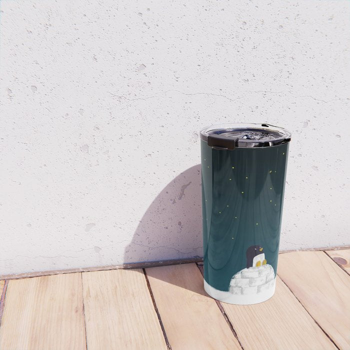 Star gazing - Penguin's dream of flying Travel Mug Gallery Image 4