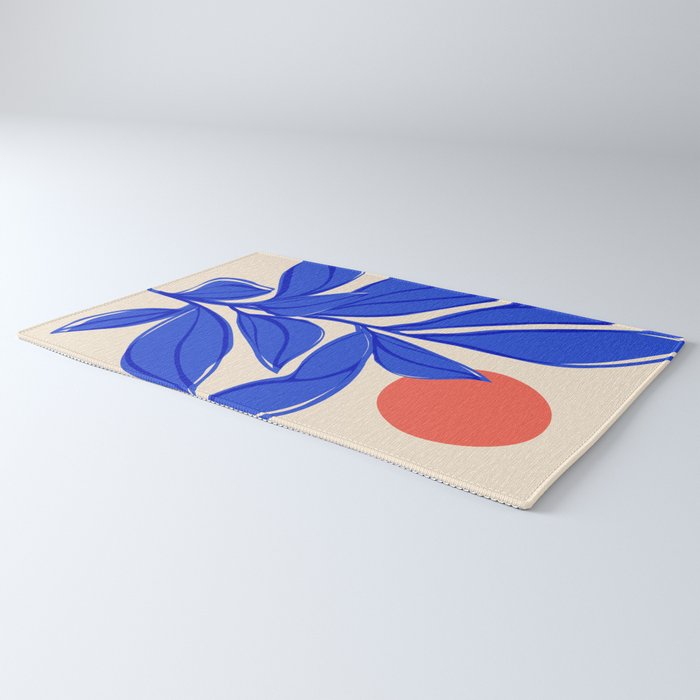 Grow Your Own Way - Blue and Red Rug Gallery Image 3