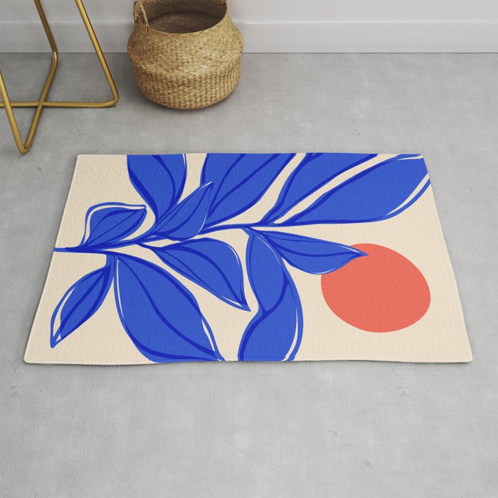 Grow Your Own Way - Blue and Red Rug Gallery Image 1