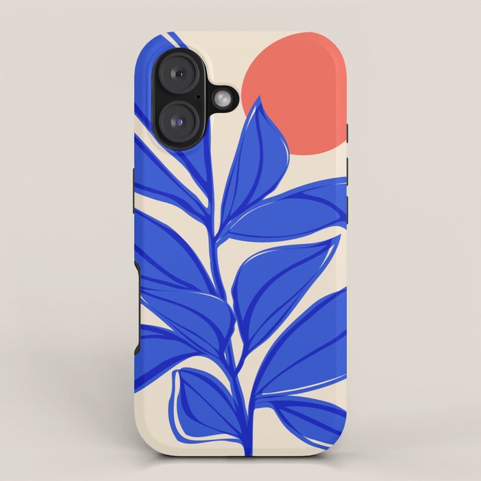 Grow Your Own Way - Blue and Red iPhone Case Gallery Image 1