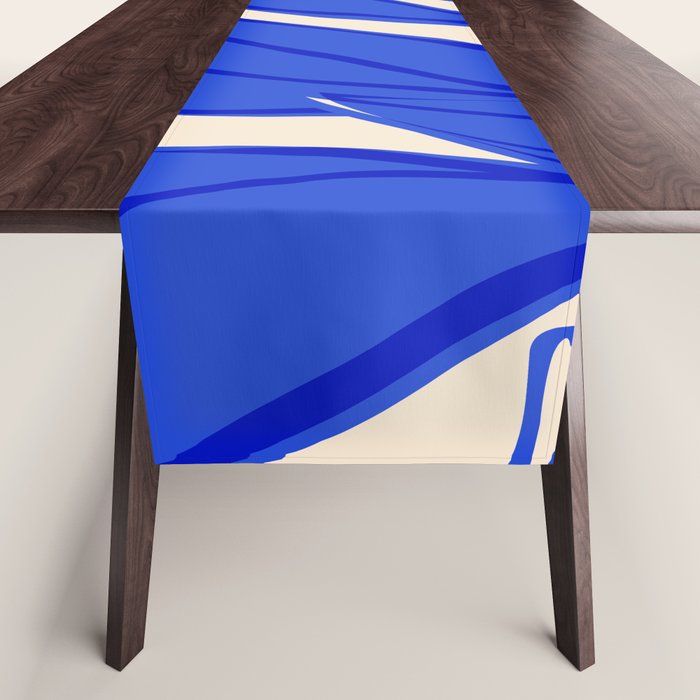 Grow Your Own Way - Blue and Red Table Runner Gallery Image 1