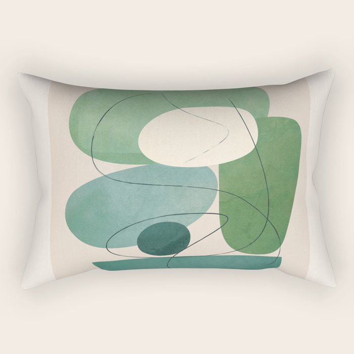 Floating Abstraction 7 Rectangular Pillow Gallery Image 2