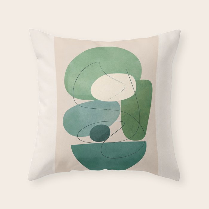 Floating Abstraction 7 Throw Pillow Gallery Image 6