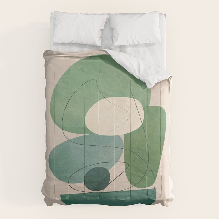 Floating Abstraction 7 Comforter Gallery Image 6