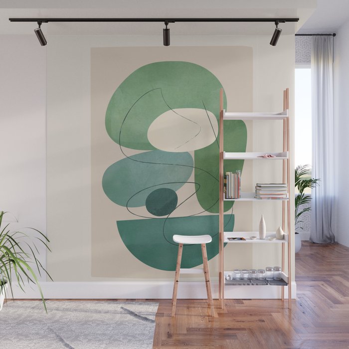 Floating Abstraction 7 Wall Mural Gallery Image 1