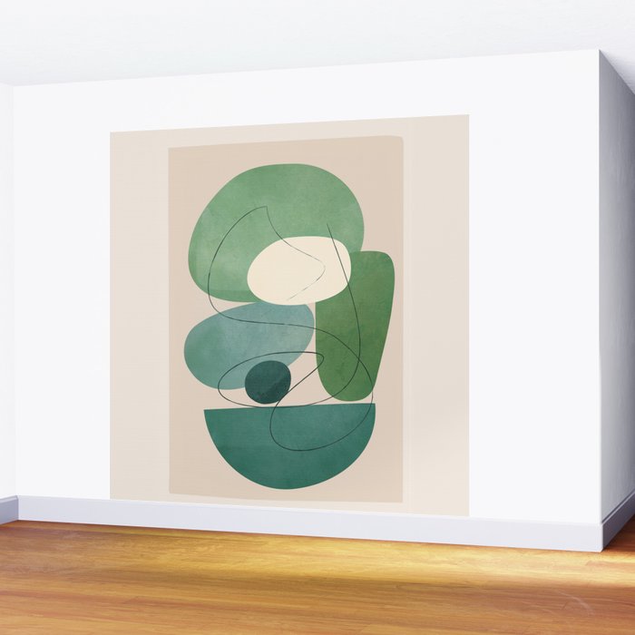 Floating Abstraction 7 Wall Mural Gallery Image 2