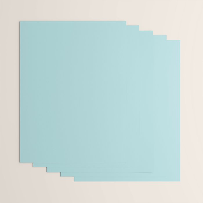 Robin's Egg Aqua Blue Wrapping Paper Gallery Image 3